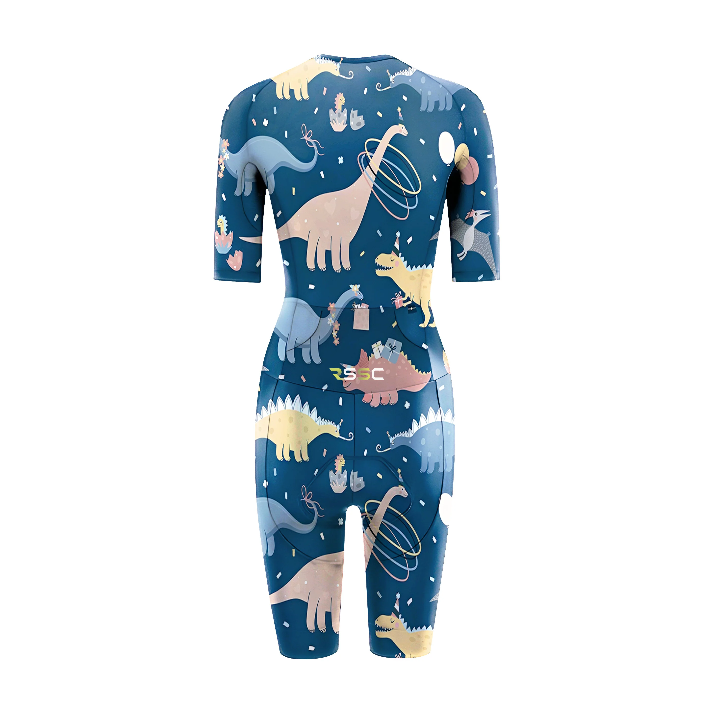 Dinosaur Pattern Women's Triathlon Suit - Image 2