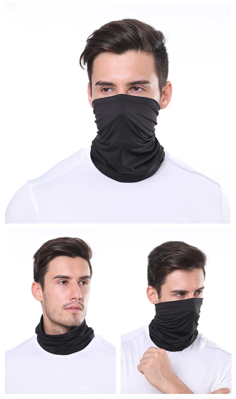 Black Faceguard Anti Pollution Scarf Face Cover - Image 2