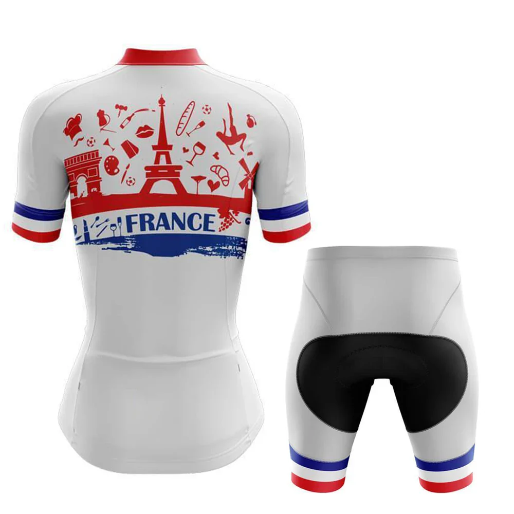 France Women's Short Sleeve Cycling Kit - Image 2