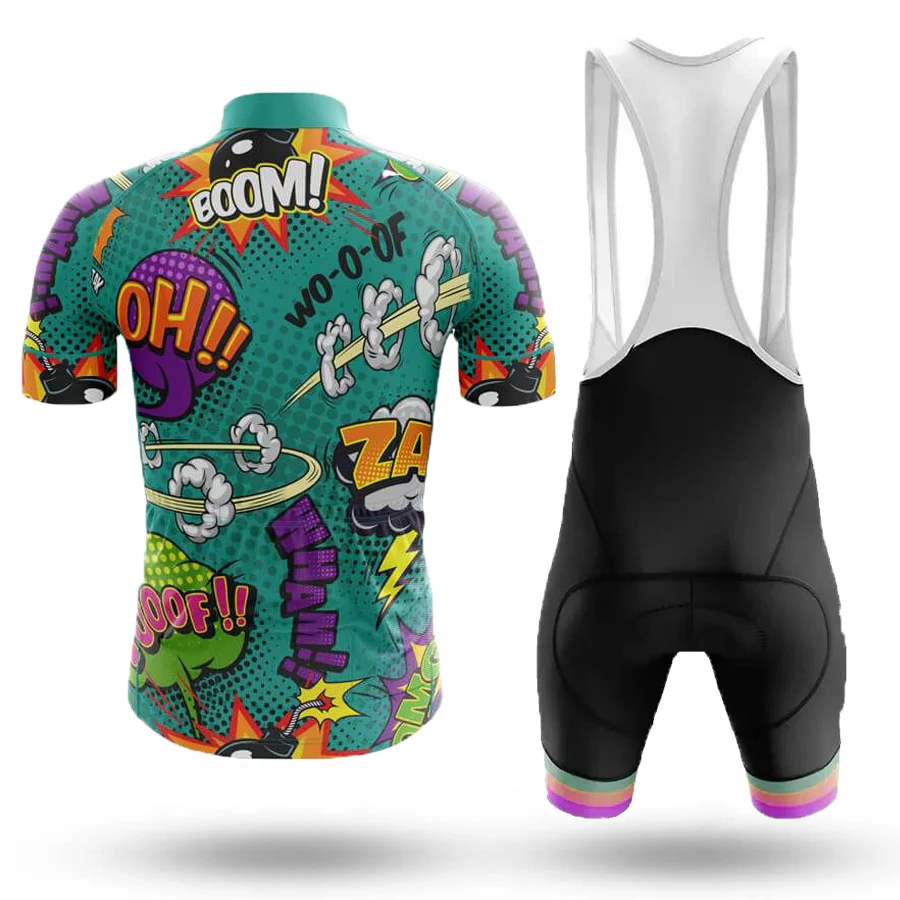 Funny Comic Men's Short Sleeve Cycling Kit - Image 2