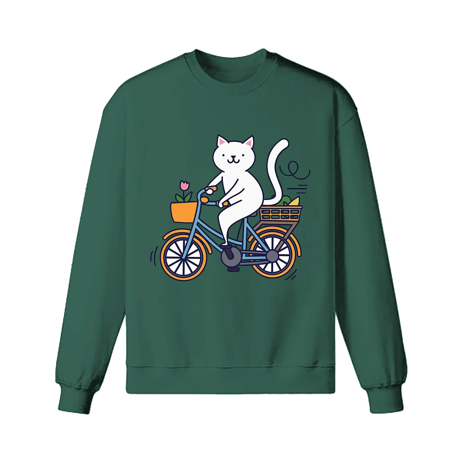 Go Green Ride A Bike Sweatshirt - Image 5