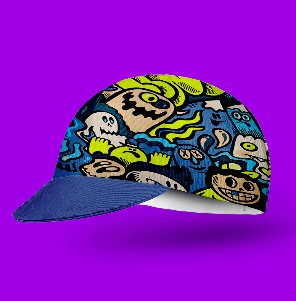 Graffiti illustration Cycling Cap - Image 2