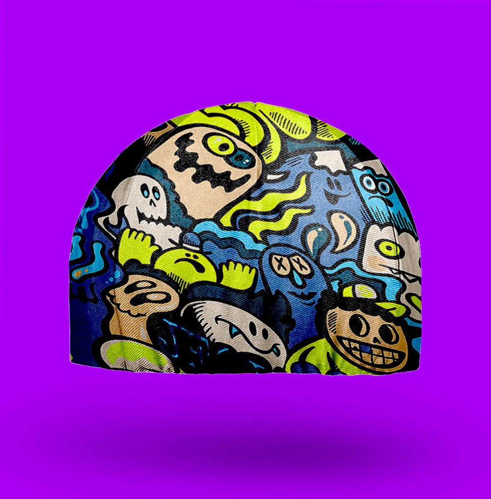 Graffiti illustration Cycling Cap - Image 3