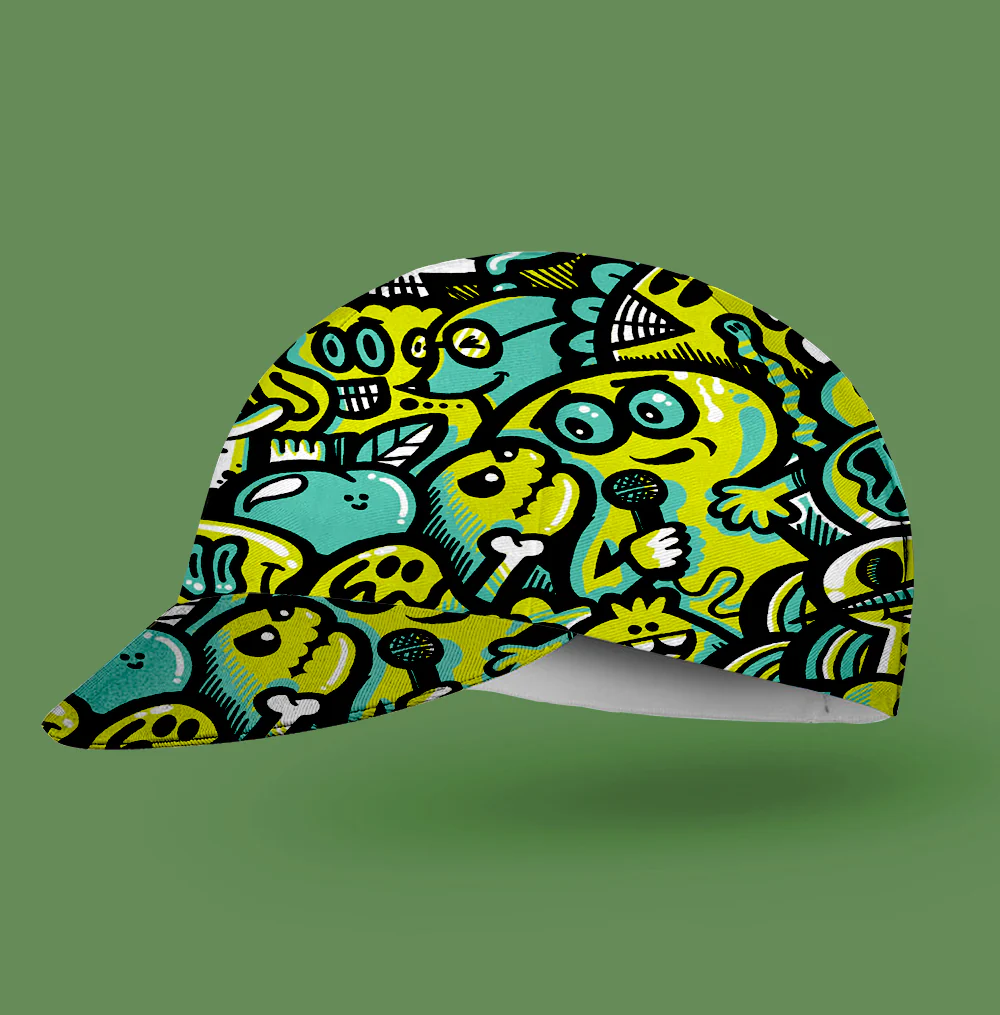 Green Man Cycling Cap - Image 2