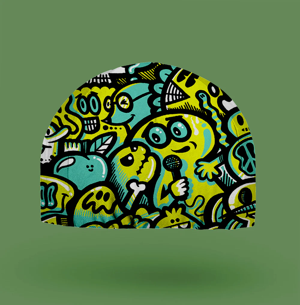 Green Man Cycling Cap - Image 3