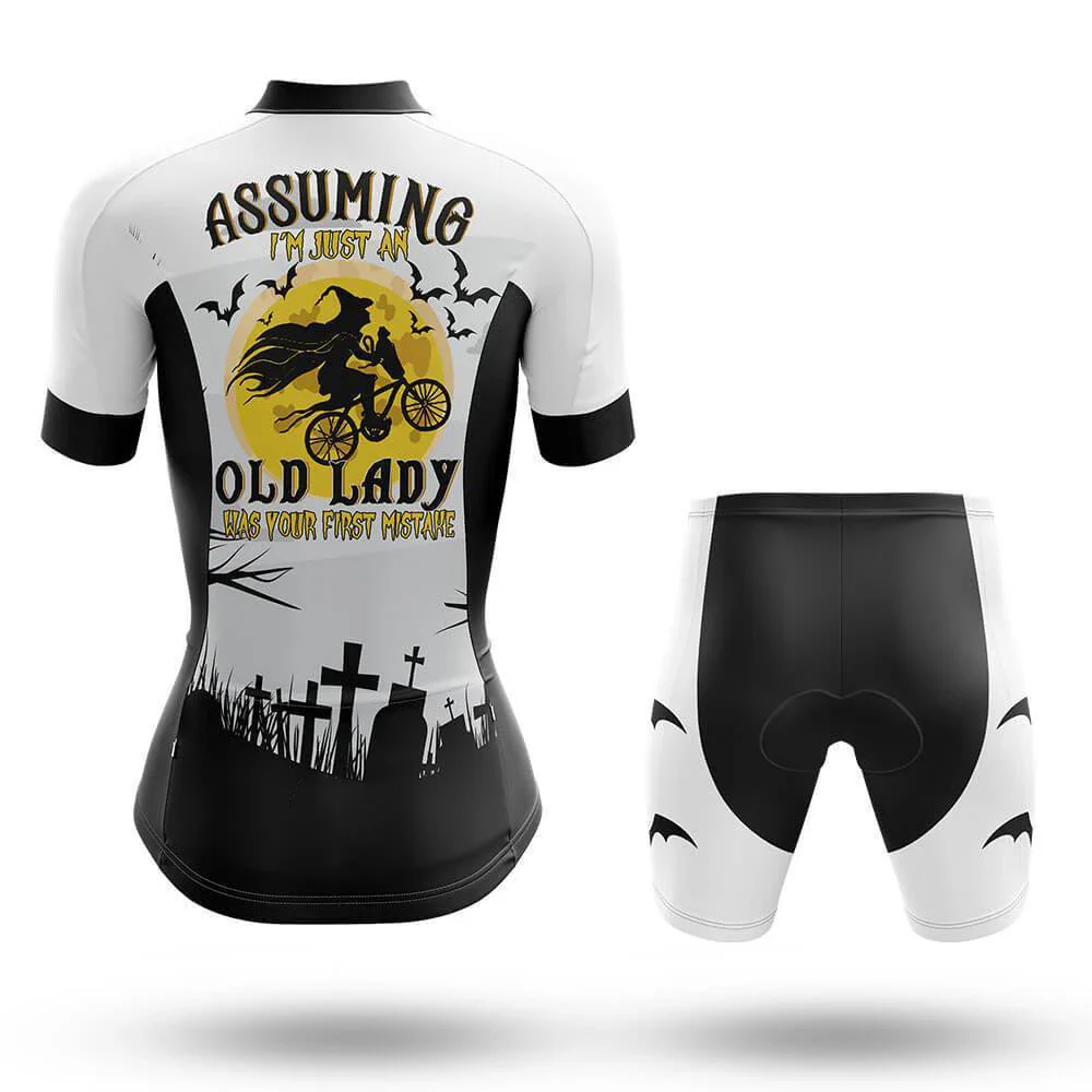 Halloween I'm Just An Old Lady Women's Short Sleeve Cycling Kit - Image 2