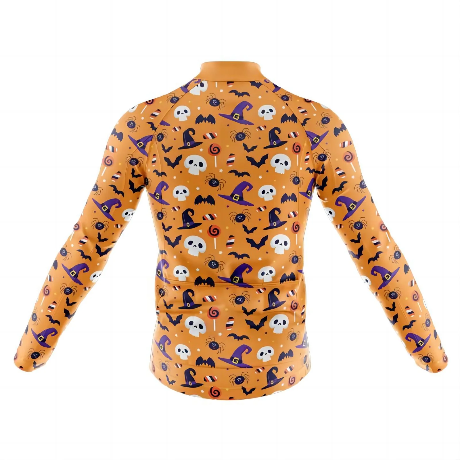Halloween Men's Long Sleeve Cycling Jersey - Image 2