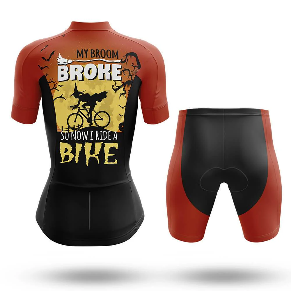 Halloween My Broom Broke Women's Short Sleeve Cycling Kit - Image 2