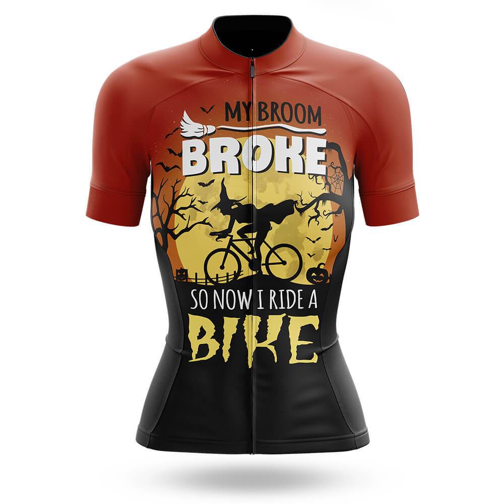 Halloween My Broom Broke Women's Short Sleeve Cycling Kit - Image 3