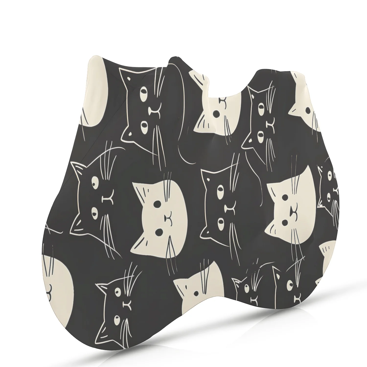 Happy Emoticon Cat Bicycle Full Cover - Image 3