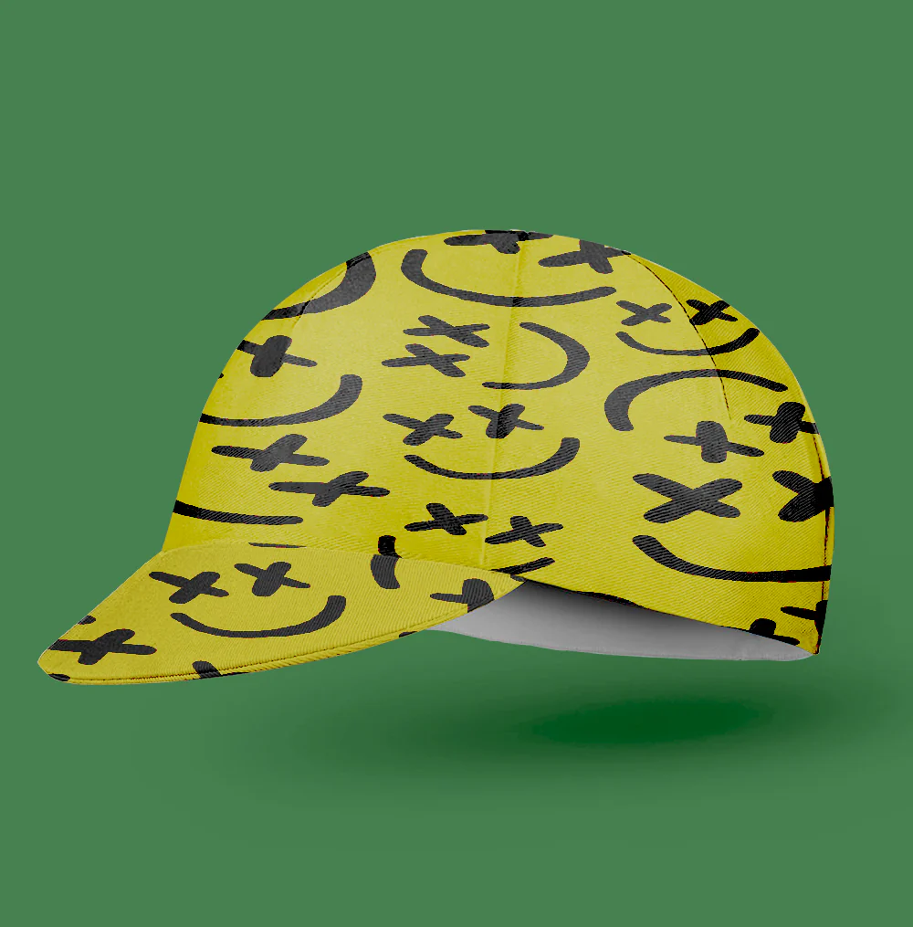 Happy Face Cycling Cap - Image 2