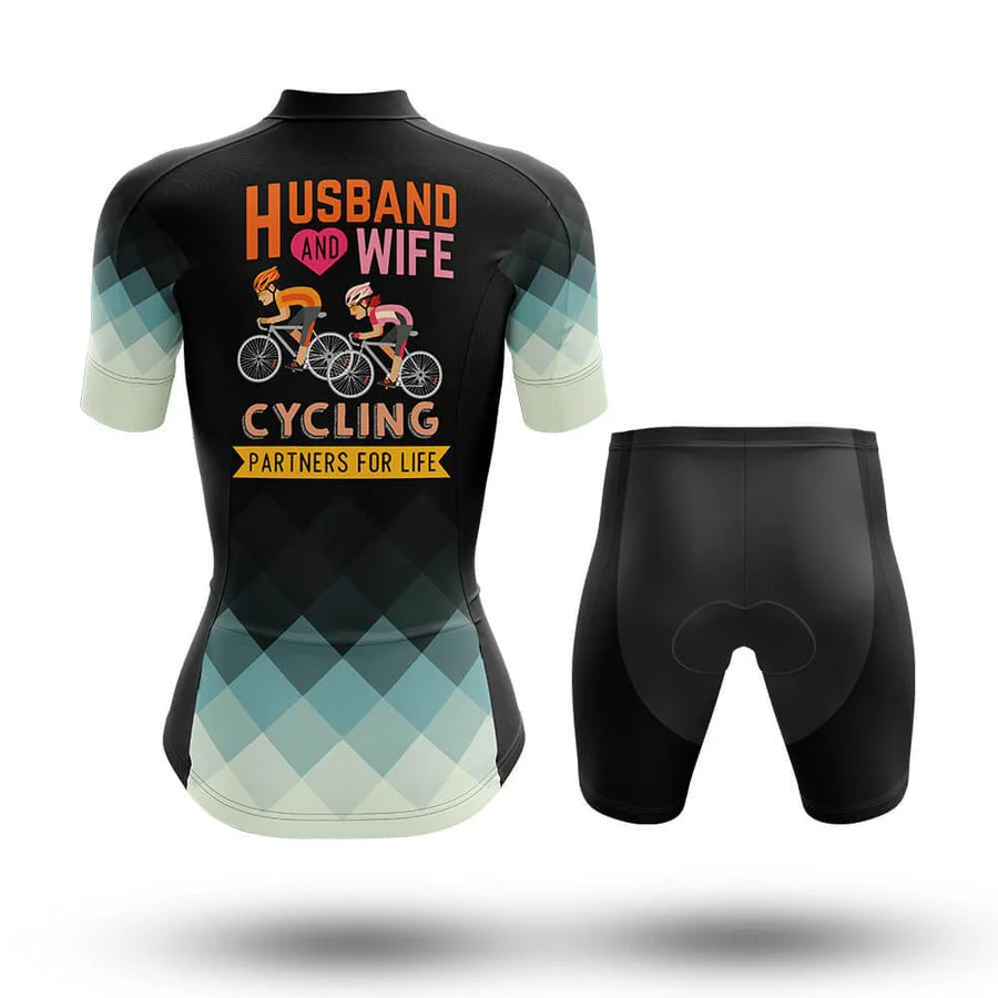 Husband And Wife Cycling Women's Short Sleeve Cycling Kit - Image 2