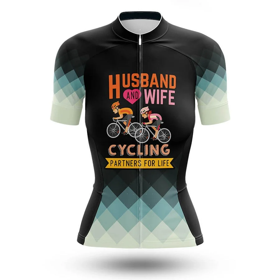 Husband And Wife Cycling Women's Short Sleeve Cycling Kit - Image 3