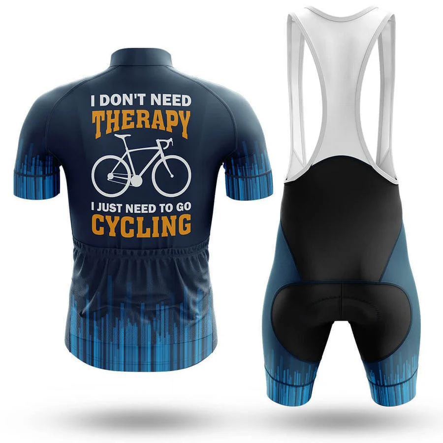 I Don't Need Therapy I Just Need To Go Cycling Men's Short Sleeve Cycling Kit - Image 2