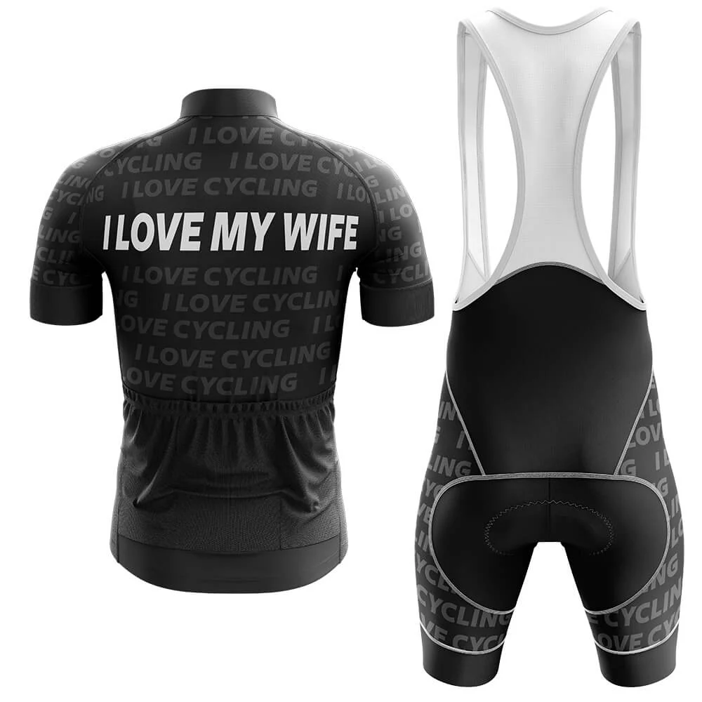 I Love My Wife Men's Short Sleeve Cycling Kit - Image 2