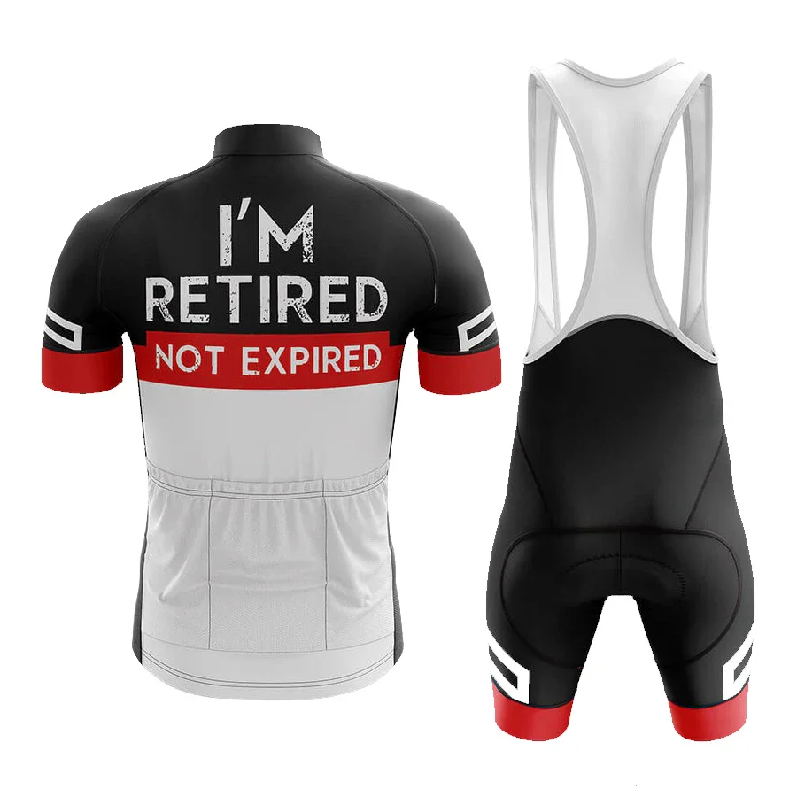I'M Retired Not Expired Men's Short Sleeve Cycling Kit - Image 2