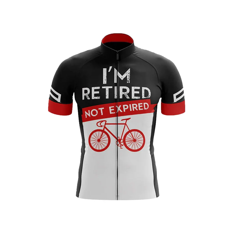 I'M Retired Not Expired Men's Short Sleeve Cycling Kit - Image 3
