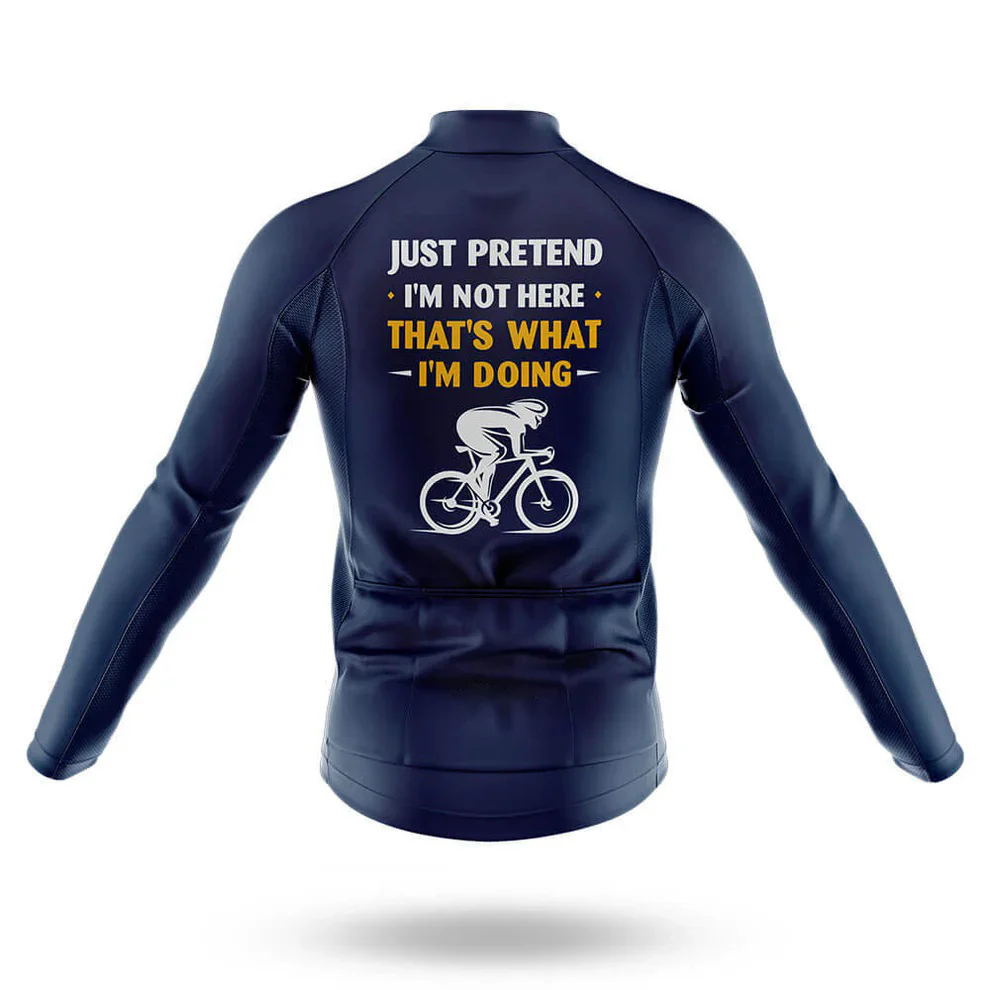 Just Pretend Men's Long Sleeve Cycling Jersey - Image 2