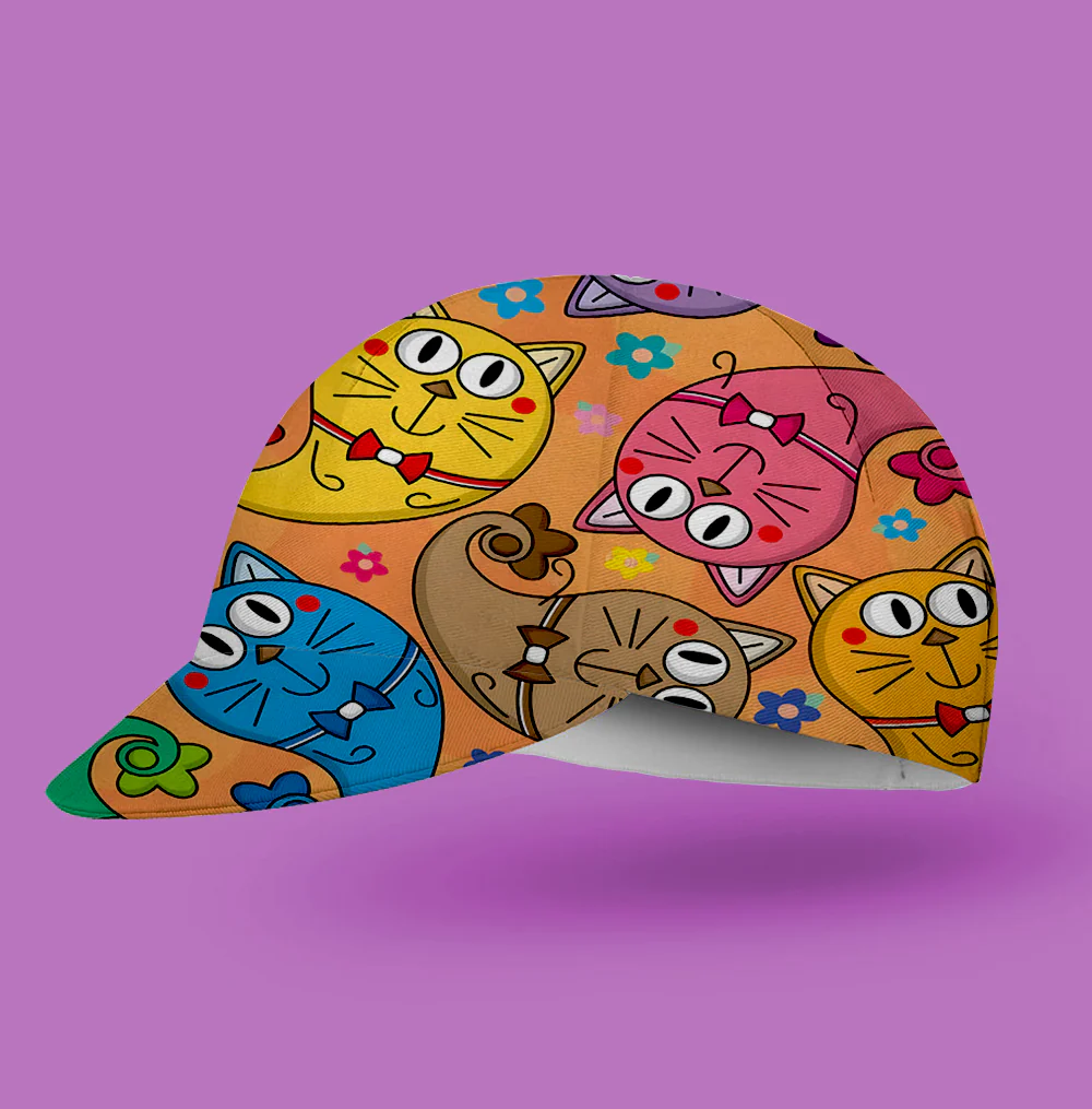 Kitten Pattern Cycling Cap - Image 2
