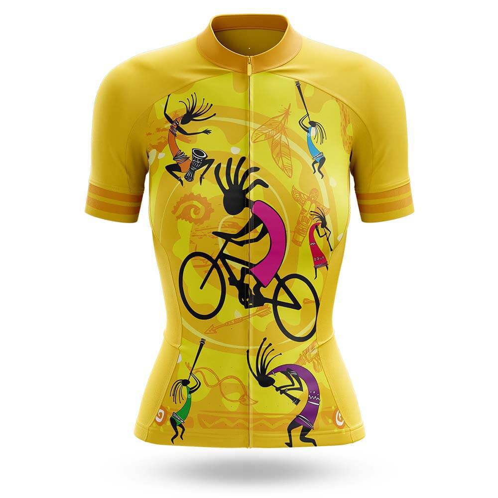Yellow Kokopelli Women's Cycling Kit - Image 3