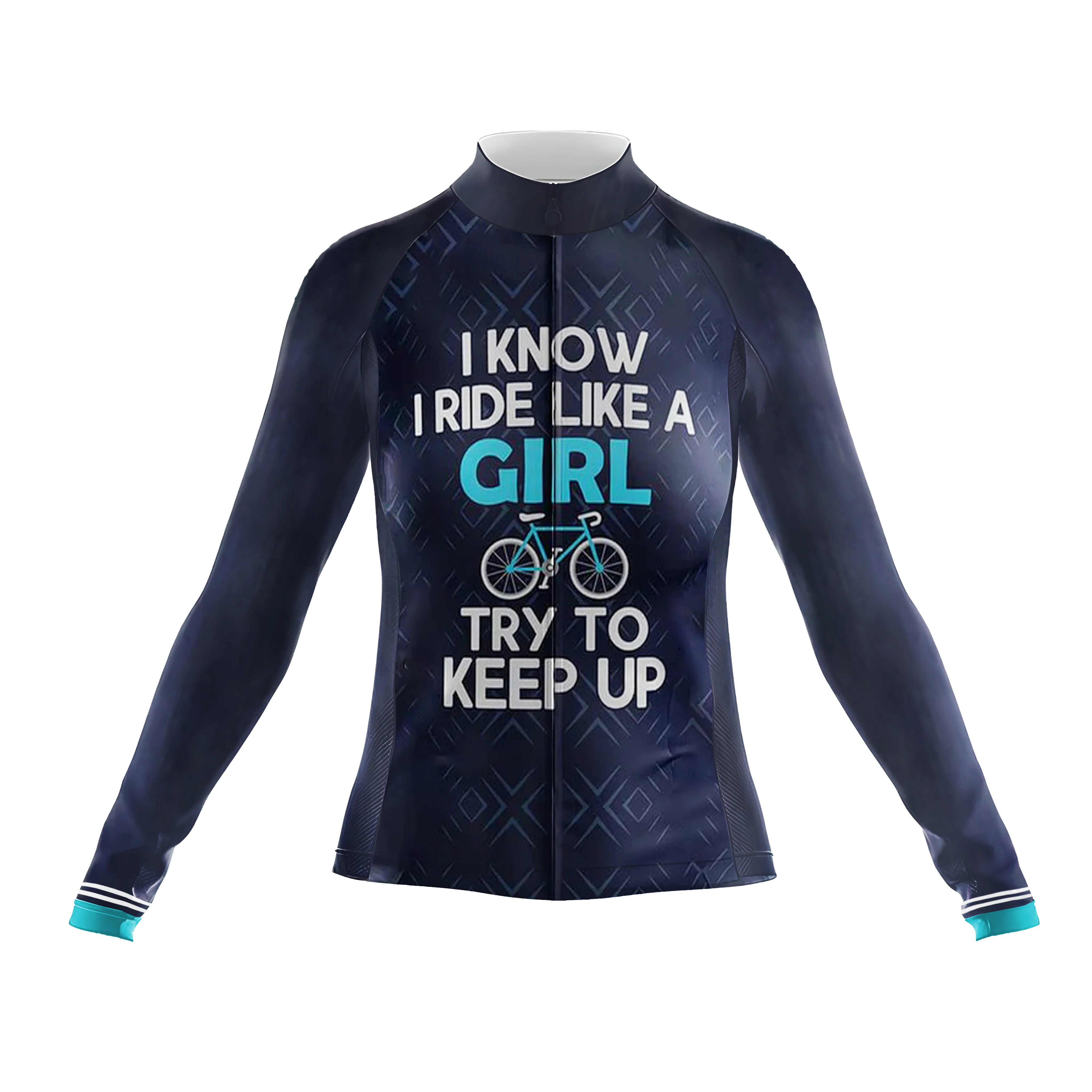 Like A Girl Women's Long Sleeve Cycling Kit - Image 3