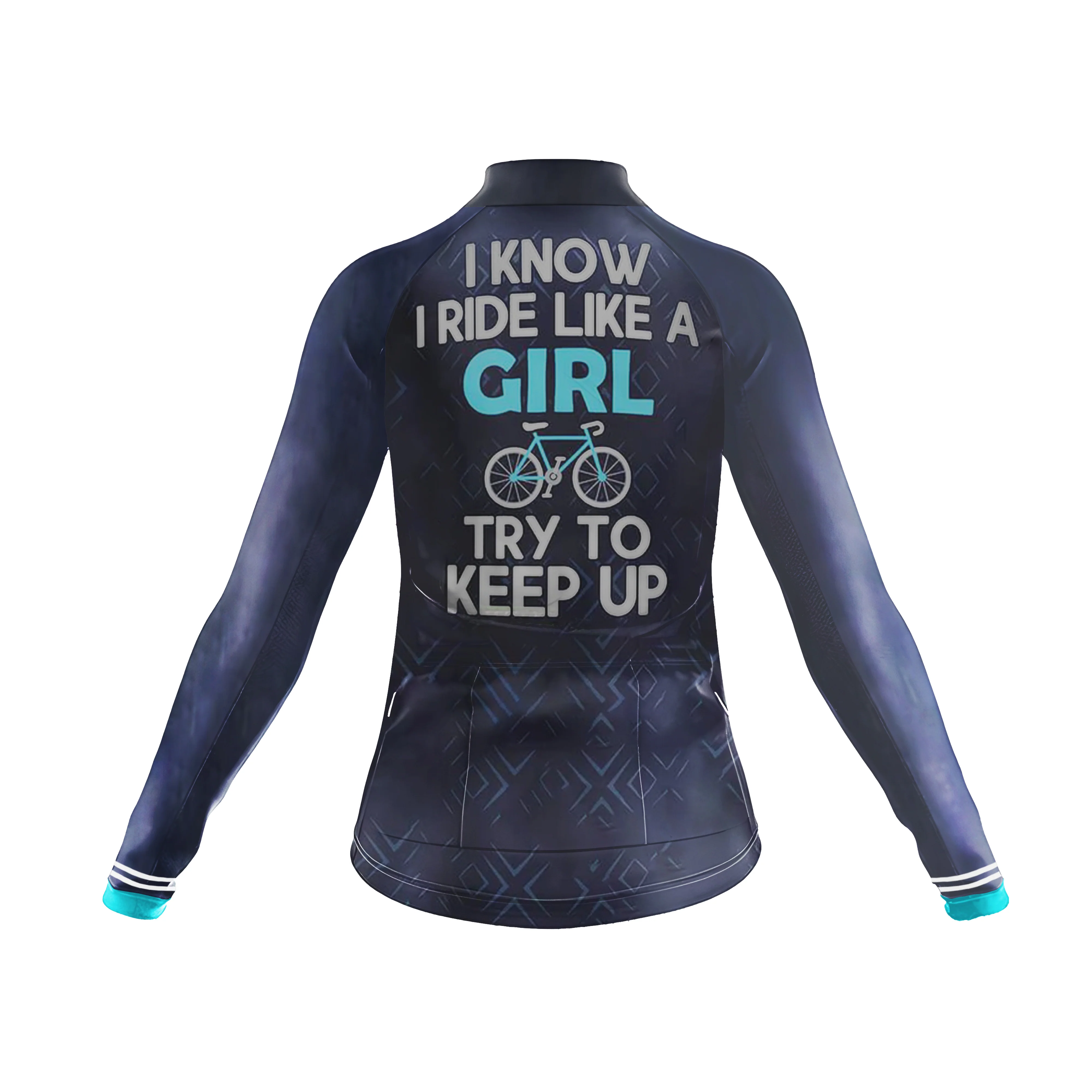 Like A Girl Women's Long Sleeve Cycling Kit - Image 4