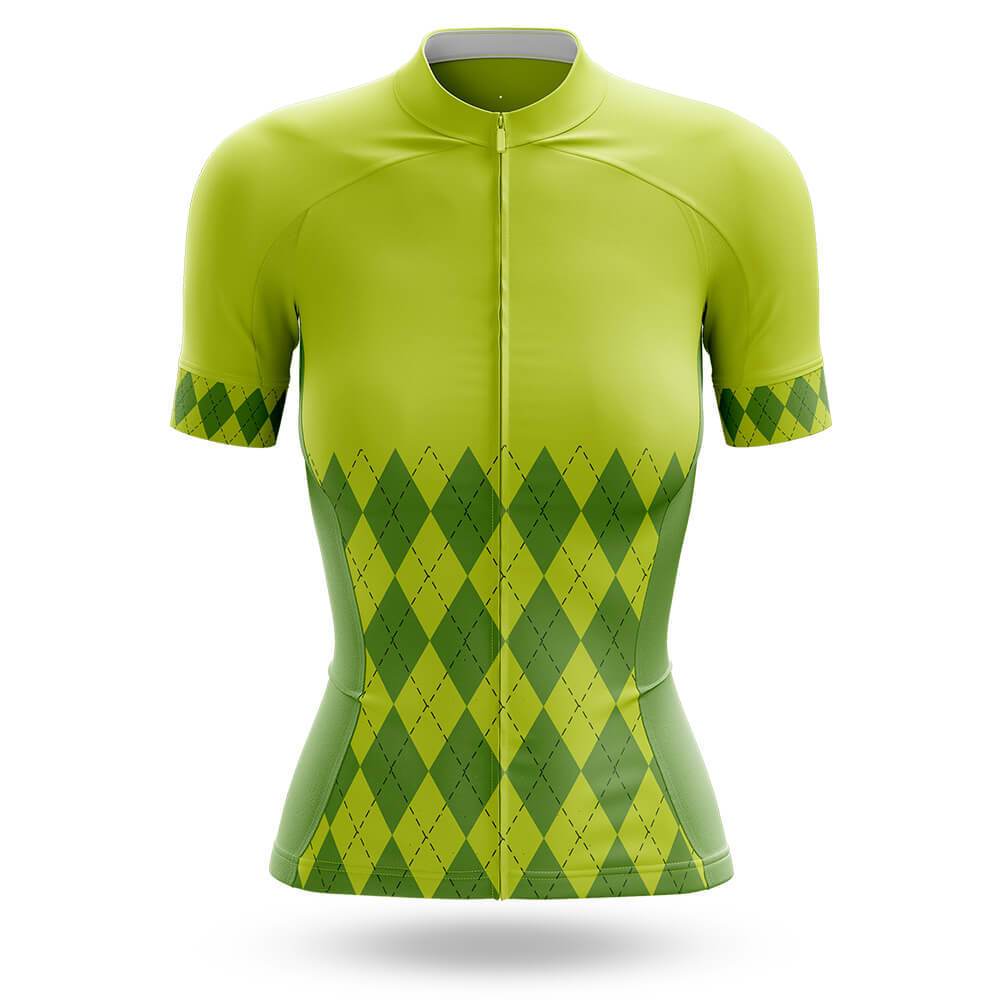 Lime Green Women's Short Sleeve Cycling Kit - Image 3