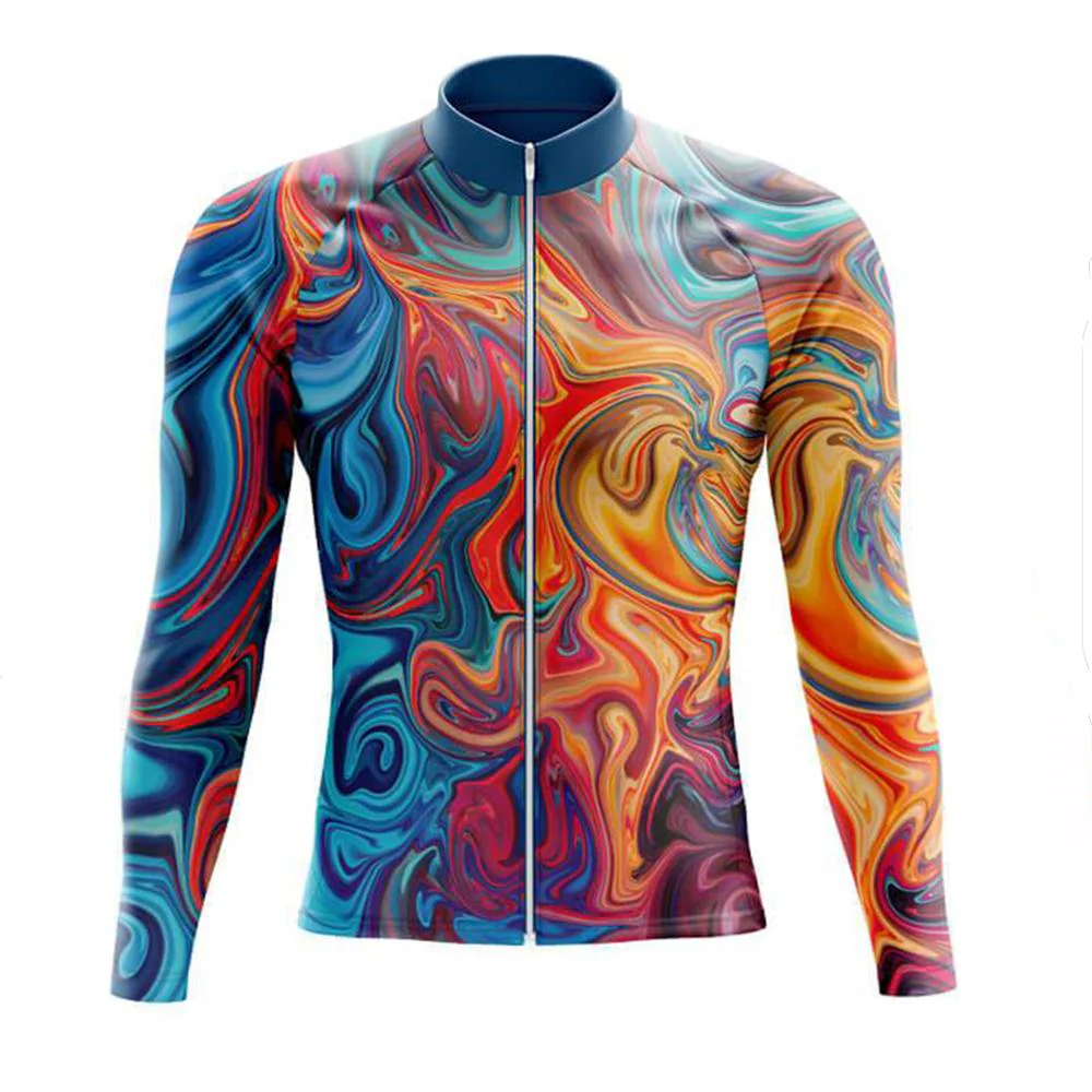Liquid Marble Men's Long Sleeve Cycling Kit - Image 3