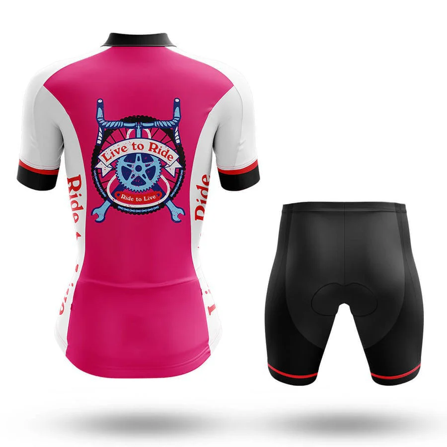Live to Ride Women's Short Sleeve Cycling Kit - Image 2