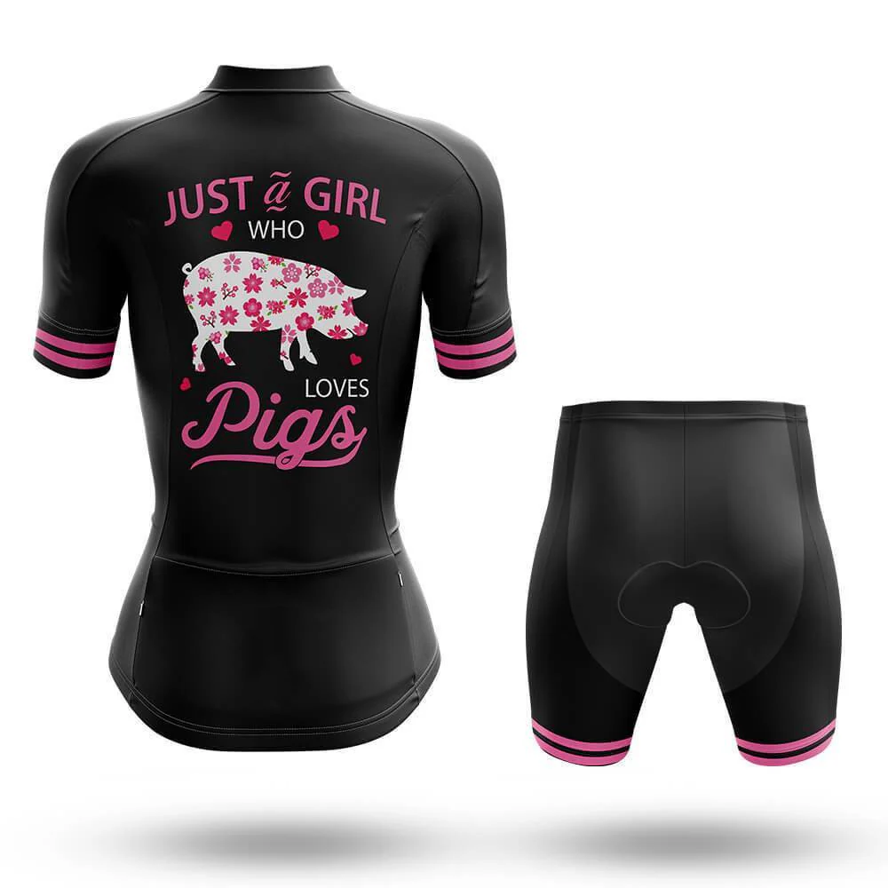 Love Pigs Women's Short Sleeve Cycling Kit - Image 2