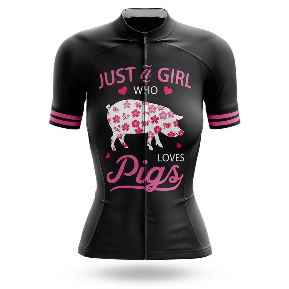 Love Pigs Women's Short Sleeve Cycling Kit - Image 3