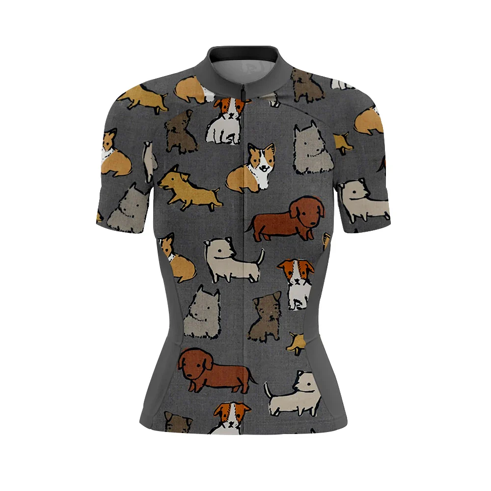 Lovely Puppies Women's Short Sleeve Cycling Kit - Image 3