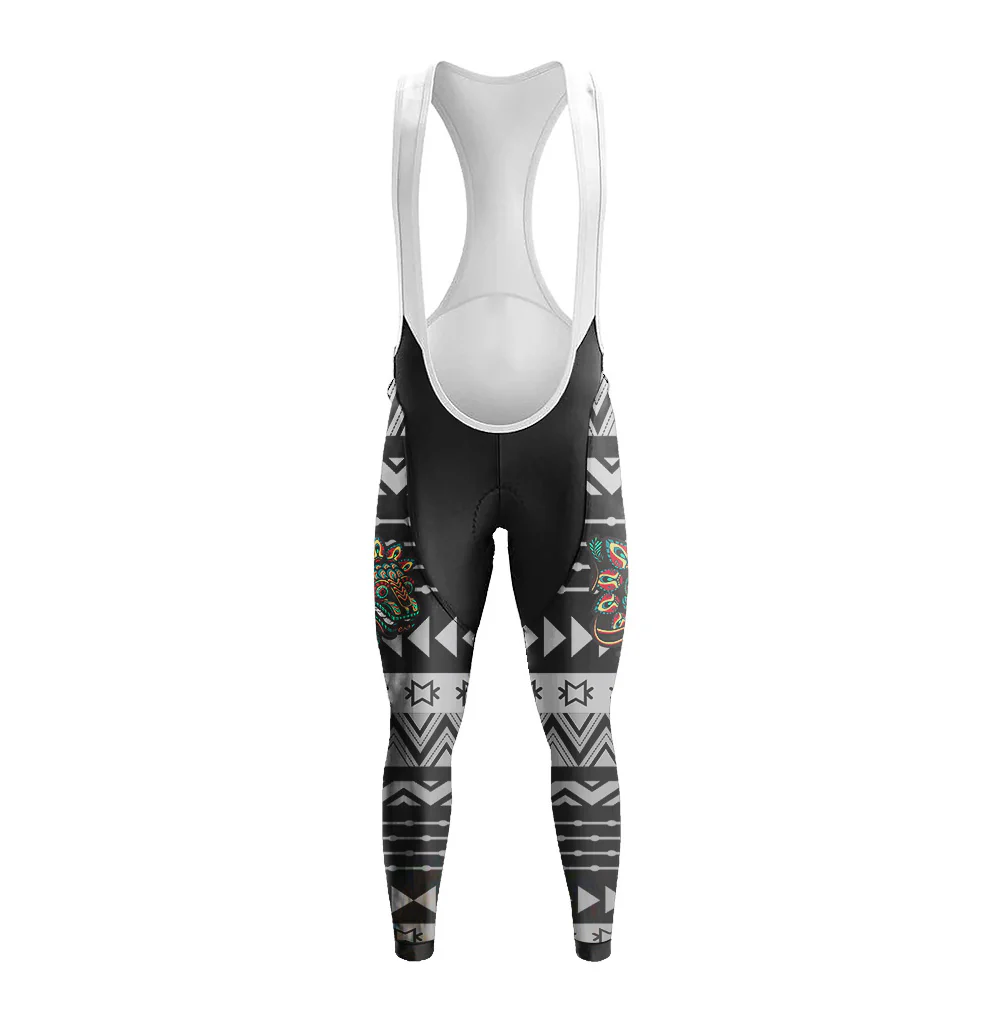 Mexican Quetzalcoatl Men's Long Sleeve Cycling Kit - Image 5