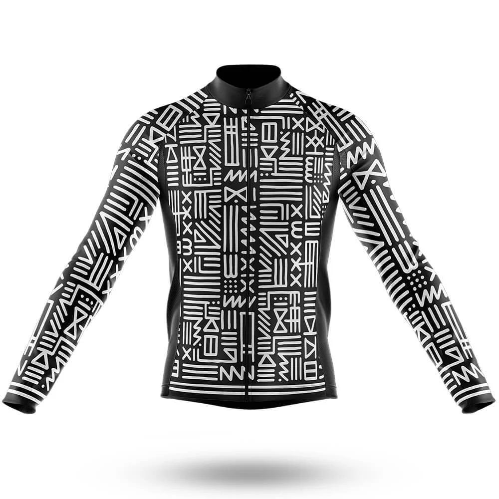 Monochrome Tribal Men's Cycling Kit - Image 5