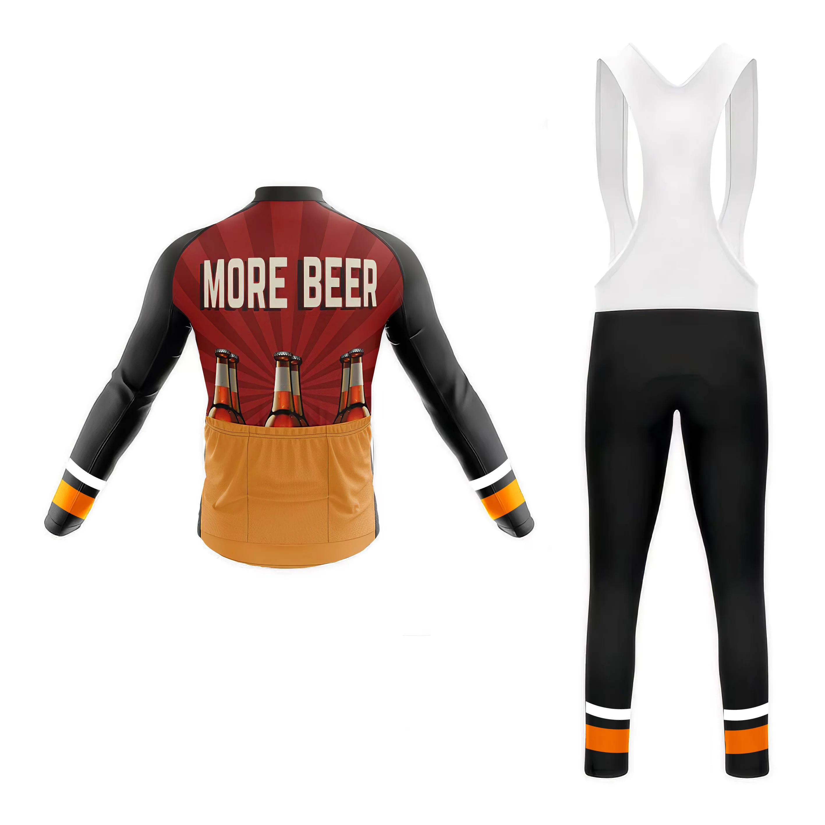More Beer Men's Long Sleeve Cycling Kit - Image 2