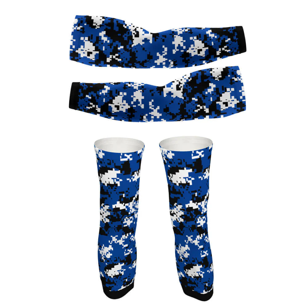 Navy Camo Arm And Leg Sleeves - Image 6
