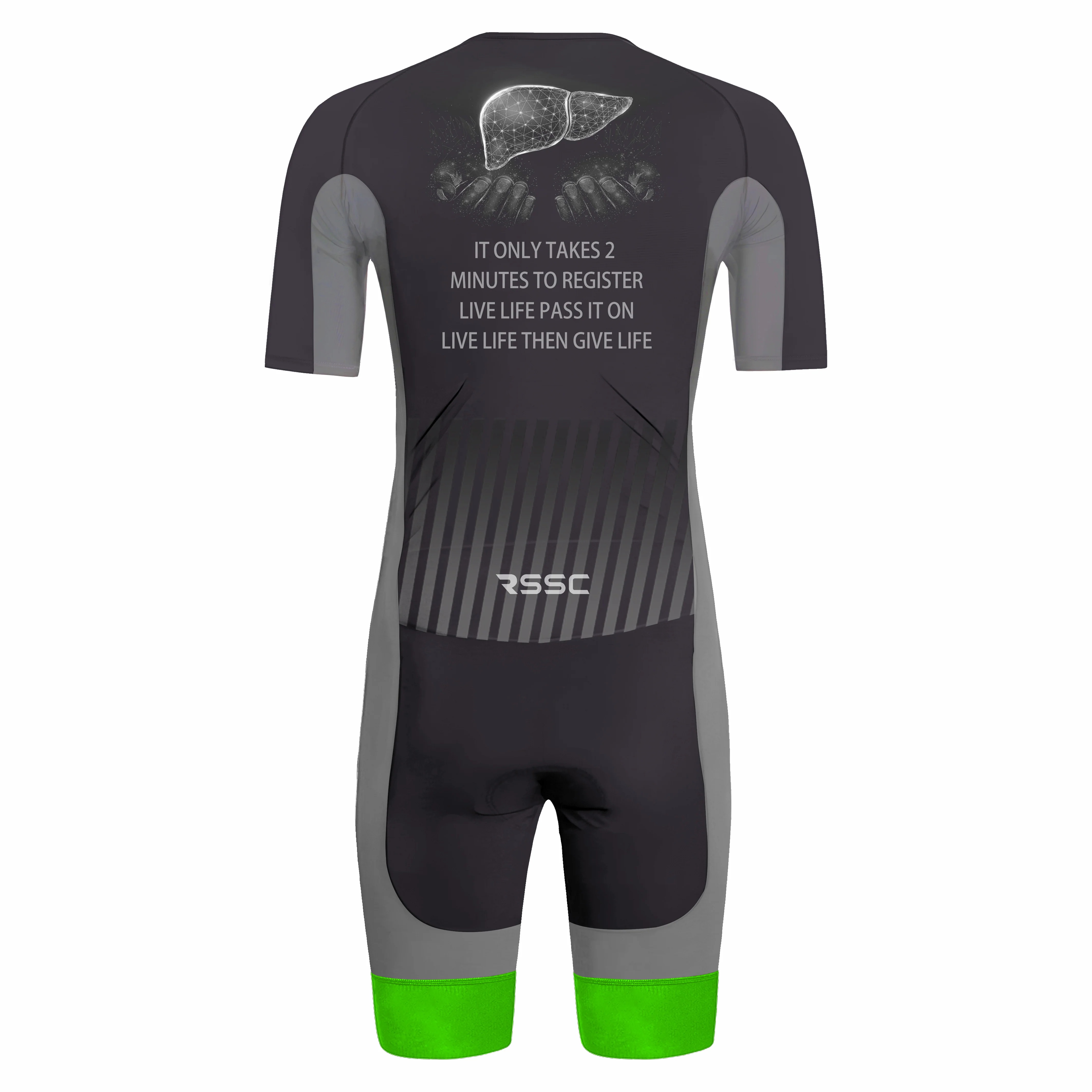 Organ Donation Saves Lives Men's Triathlon Suit - Image 2