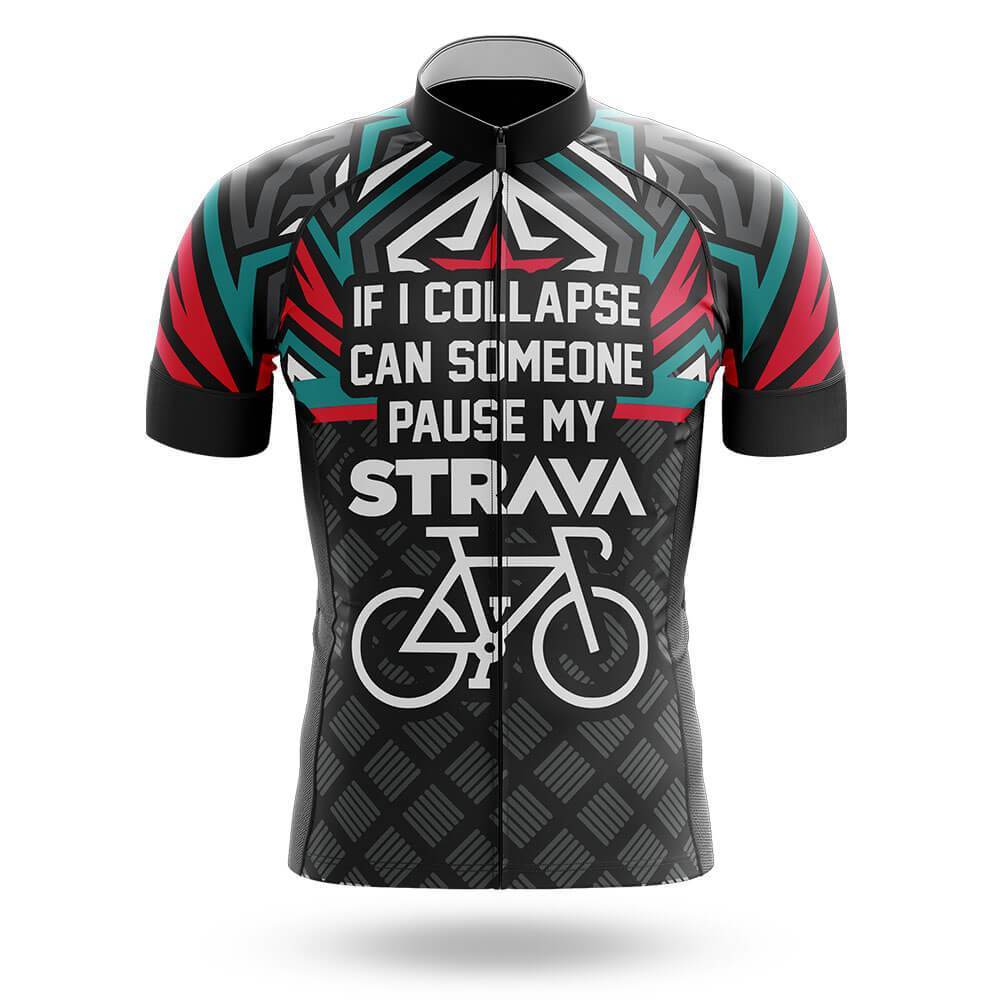 Pause My Strava Men's Short Sleeve Cycling Kit - Image 3