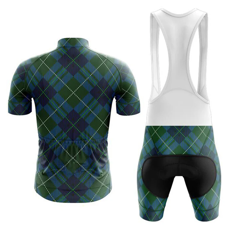 Plaid Men's Short Sleeve Cycling Kit - Image 2