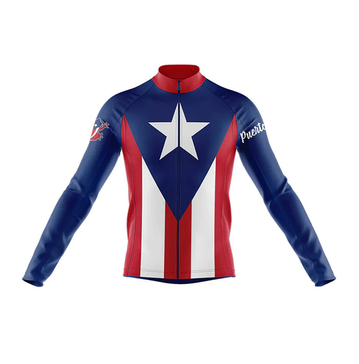 Puerto Rico Men's Long Sleeve Cycling Kit - Image 3