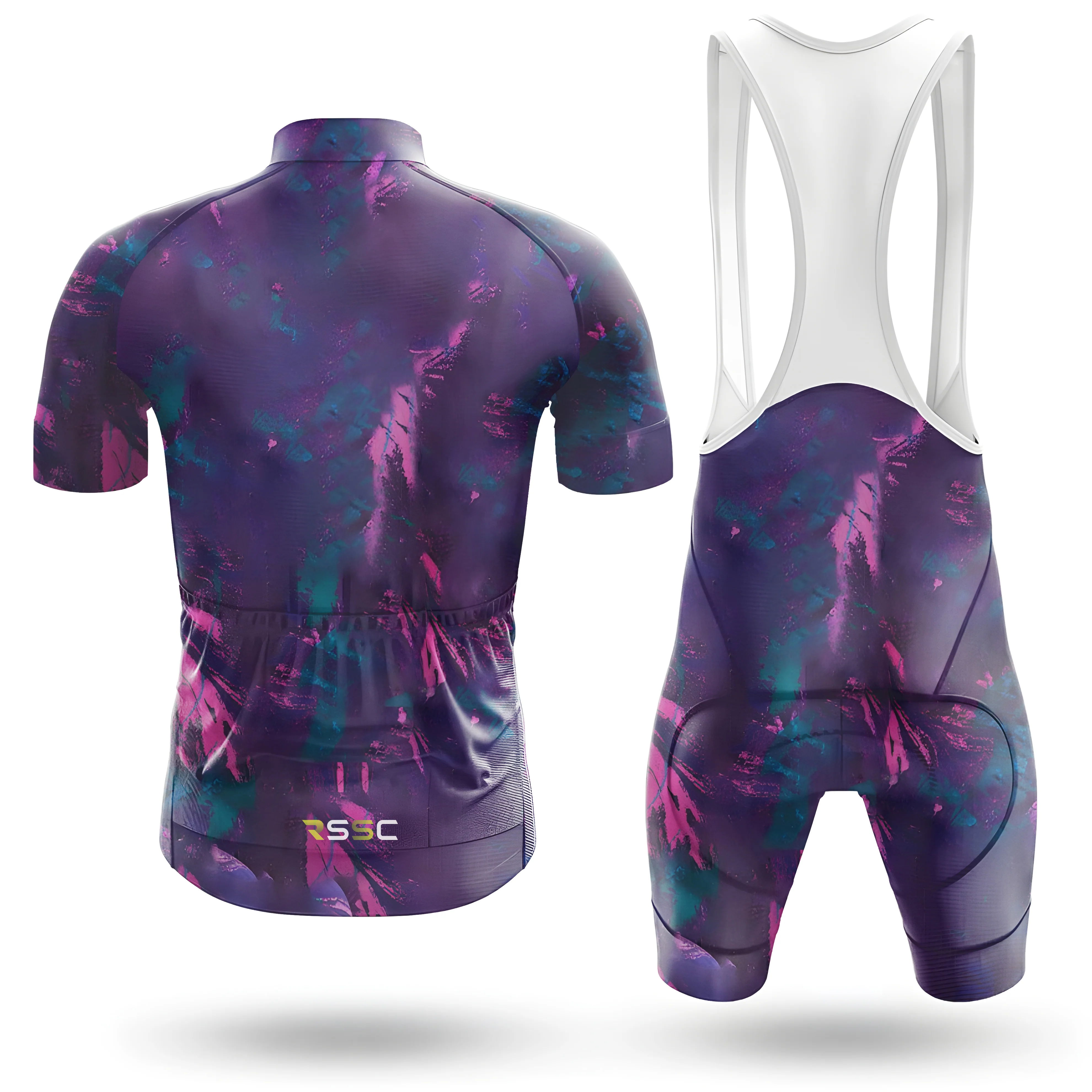 Purple Gradient Men's Cycling Kit - Image 2