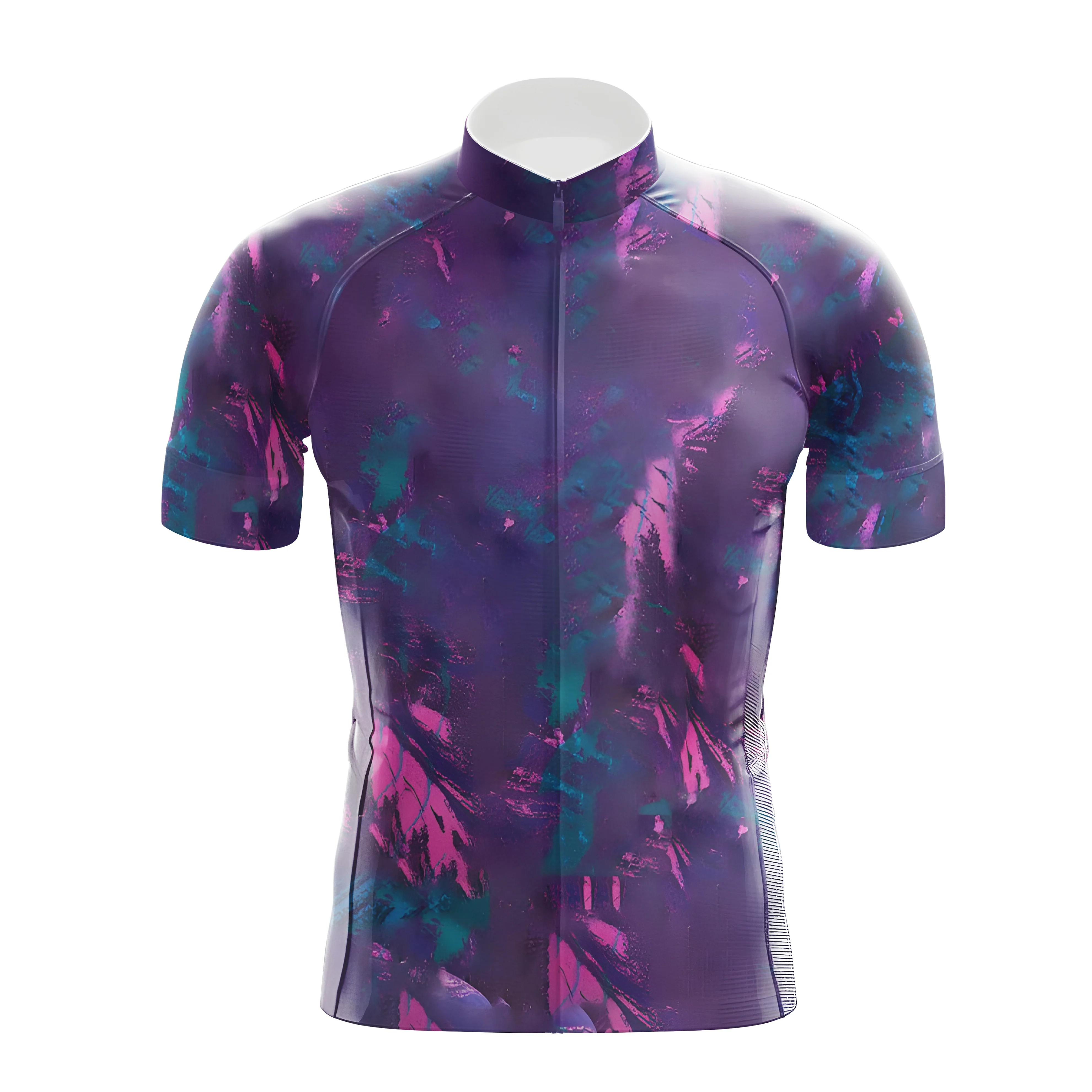 Purple Gradient Men's Cycling Kit - Image 3