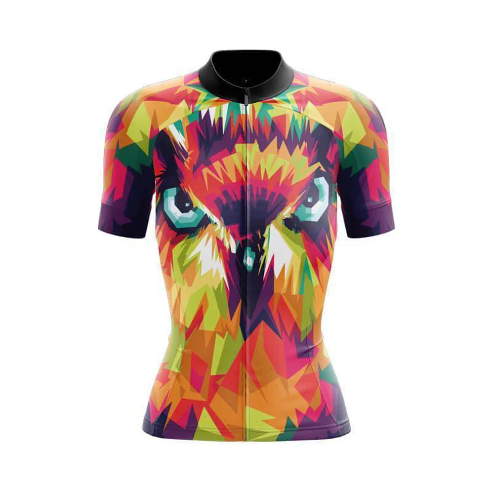 Rainbow Owl Women's Short Sleeve Cycling Kit - Image 3