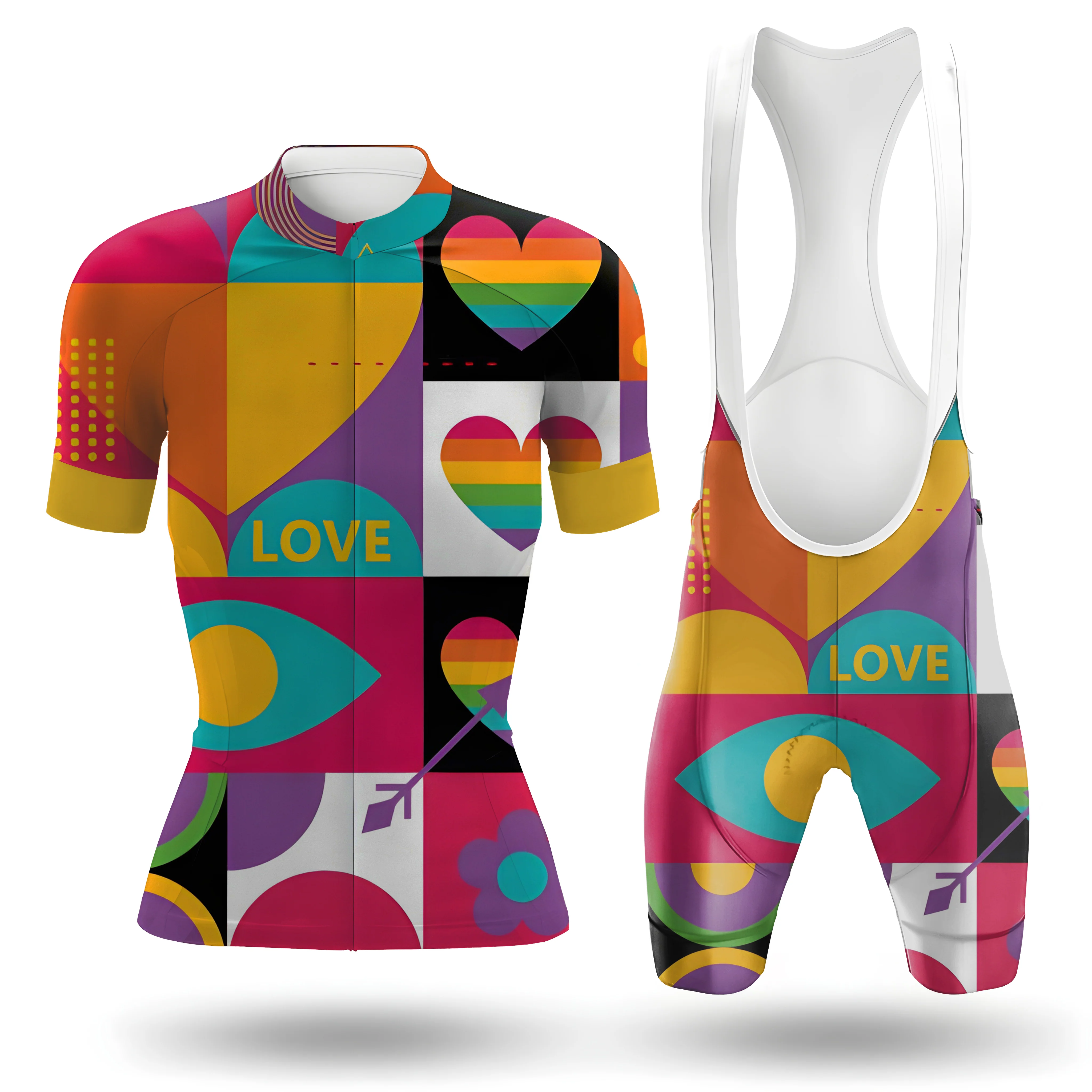 Rainbow Women's Short Sleeve Cycling Kit