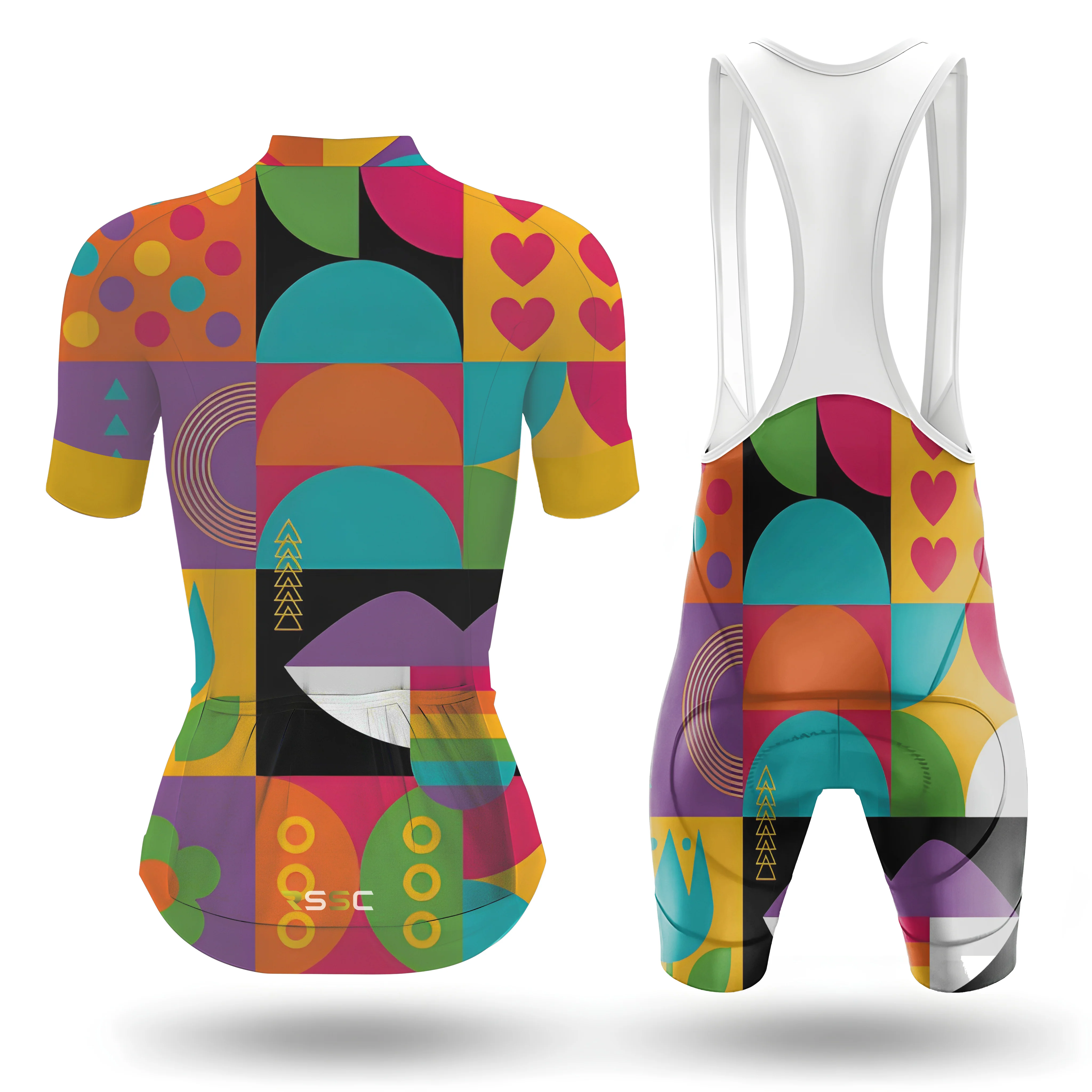 Rainbow Women's Short Sleeve Cycling Kit - Image 2