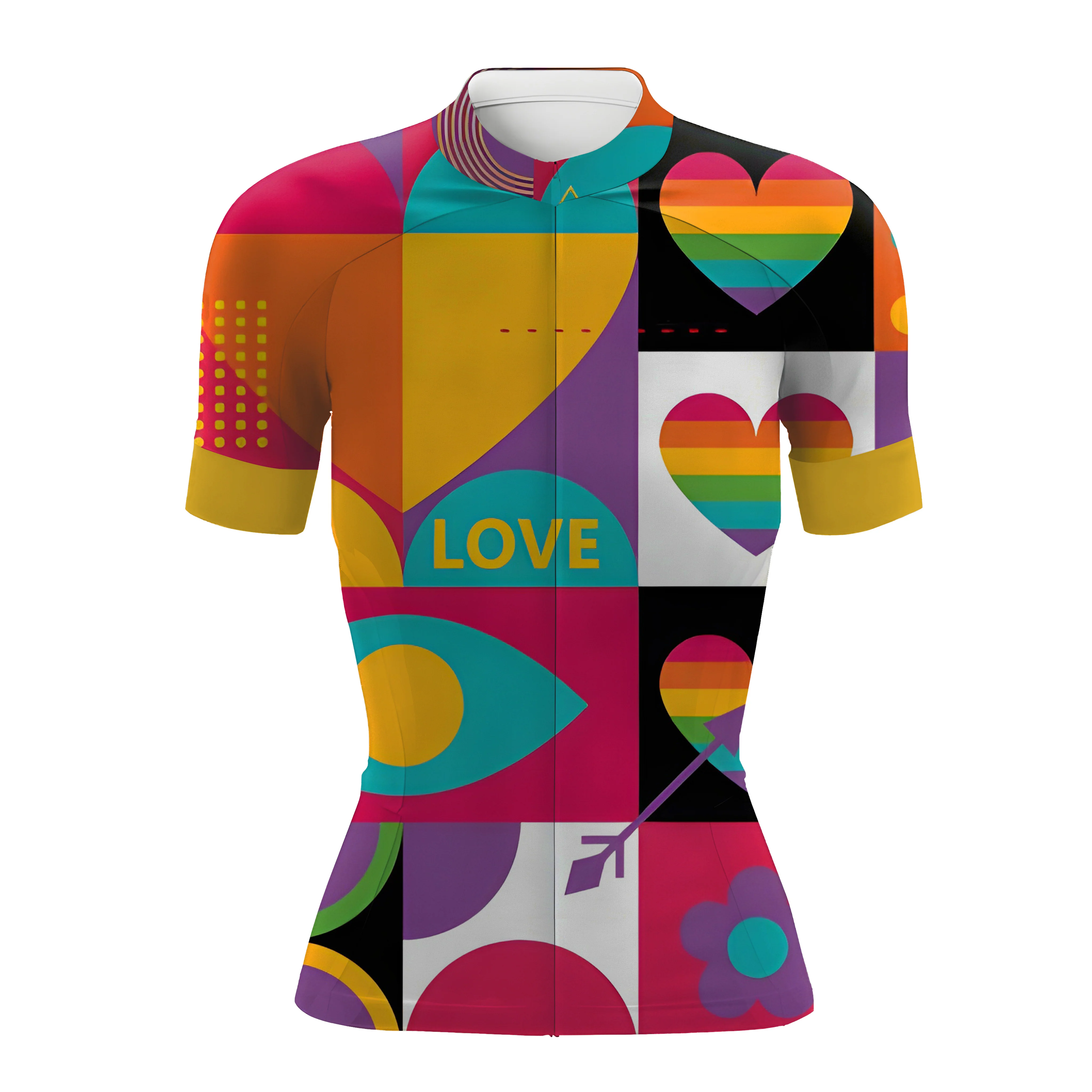 Rainbow Women's Short Sleeve Cycling Kit - Image 3