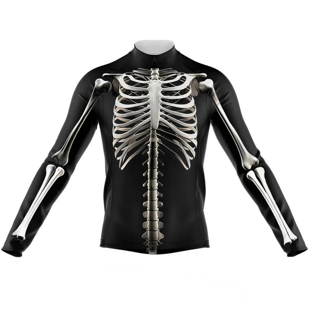 Raw And Bloody Bones Men's Long Sleeve Cycling Kit - Image 3