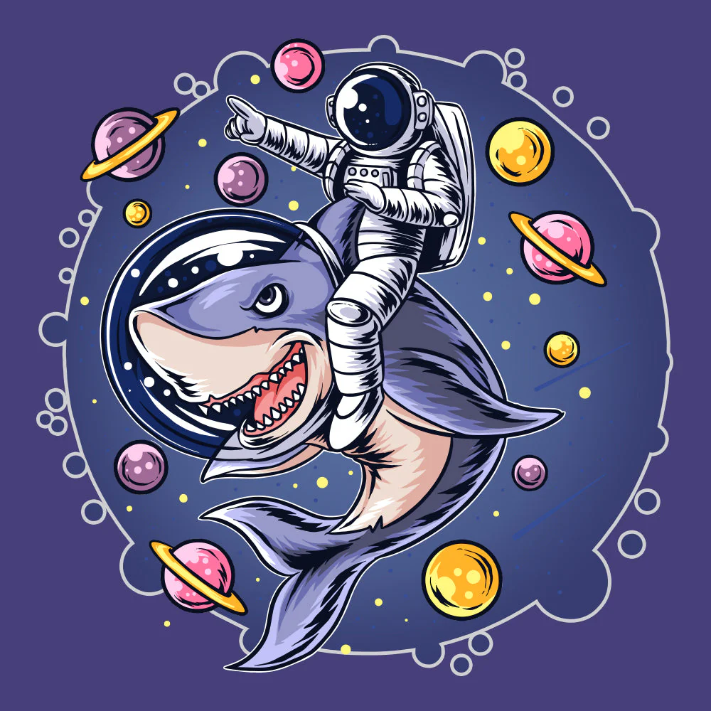 Ride a dolphin to space Kid's Cycling Kit - Image 3