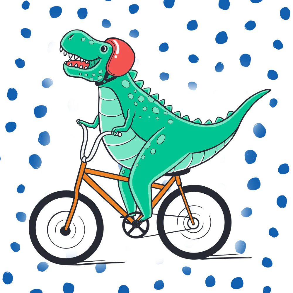 Riding Dinosaur Kid's Cycling Kit - Image 3