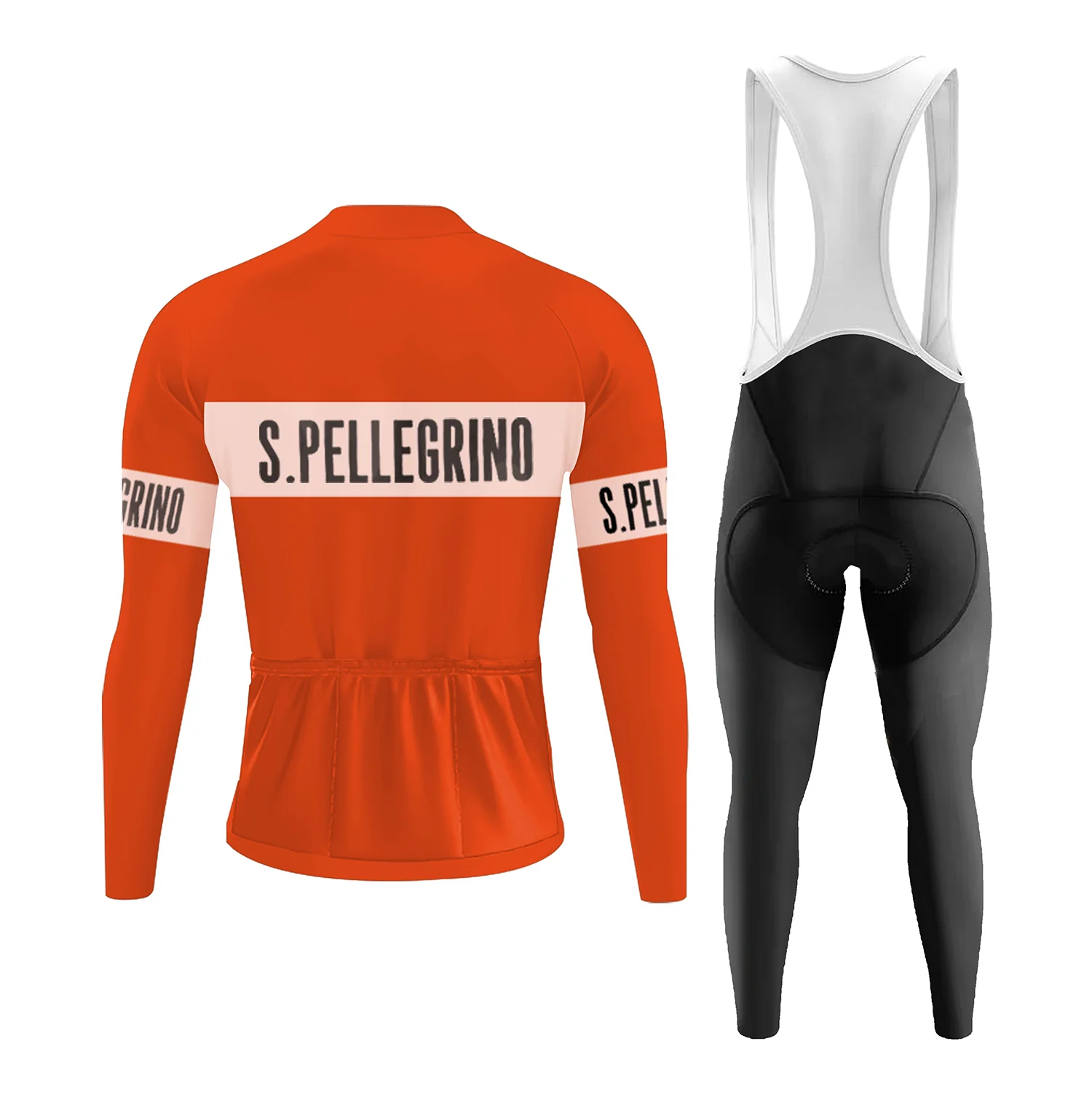 San Pellegrino Retro Men's Long Sleeve Cycling Kit - Image 2